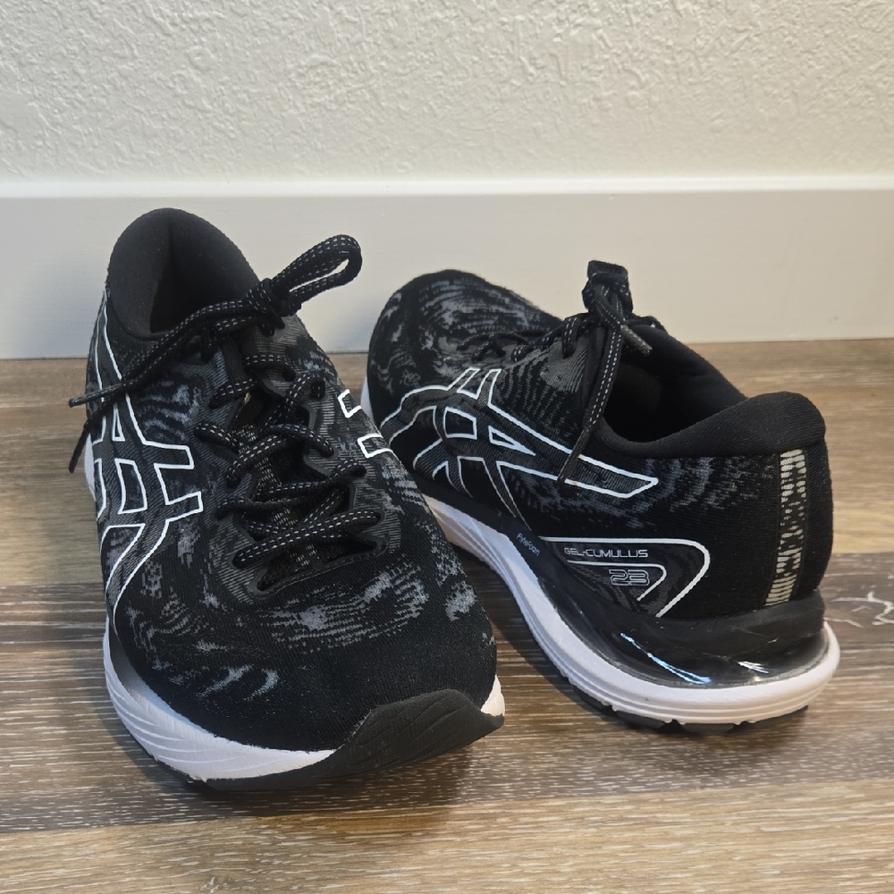 ASICS Black and White Athletic Sneakers